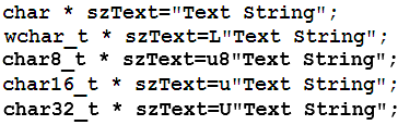 拉丁c代码文本字符串